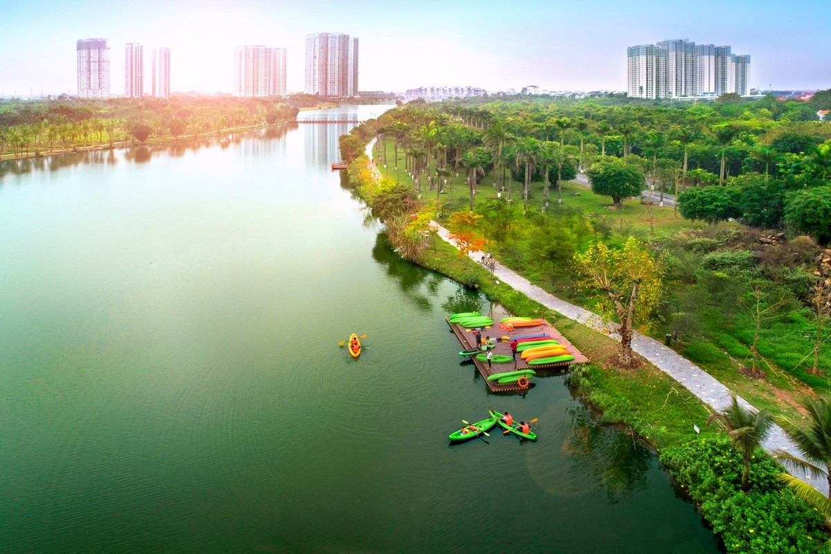 Tiện ích khu đô thị Ecopark Hưng Yên - Khu chèo thuyền